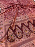 Meenakari Satin Silk Saree for Women | Rich Banarasi Style Lightweight Saree with Full Machine Work
