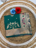 Banarasi Peshwai Silk Saree with Peacock Border | Lightweight Royal Wedding Saree