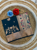 Banarasi Peshwai Silk Saree with Peacock Border | Lightweight Royal Wedding Saree