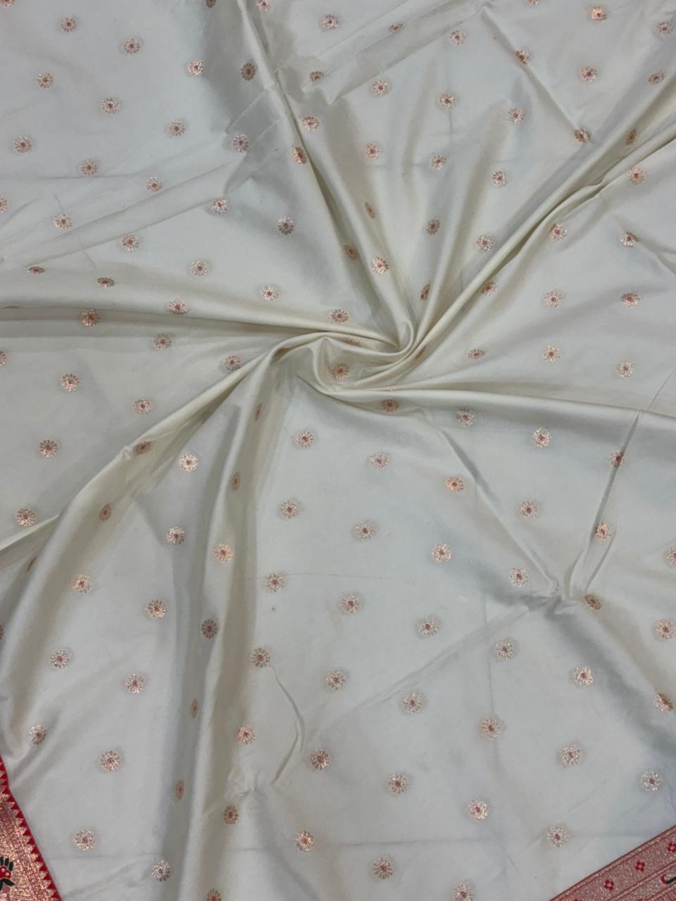 Dhoop Chao Paithani Soft Silk Saree with Meenakari Embroidery