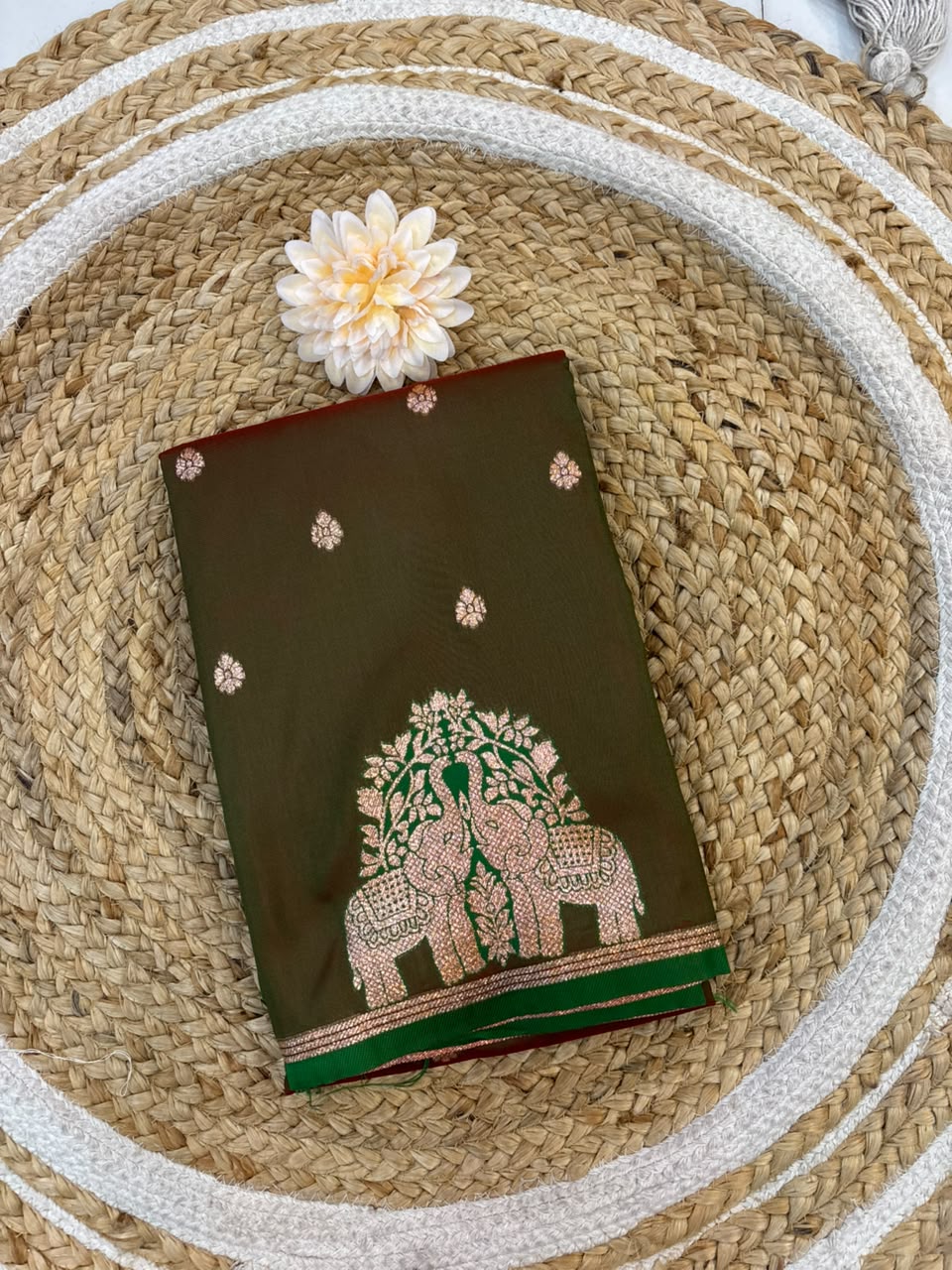 Premium Gajraj Silk Paithani Saree with Chanderi Weaving & Embroidery Work