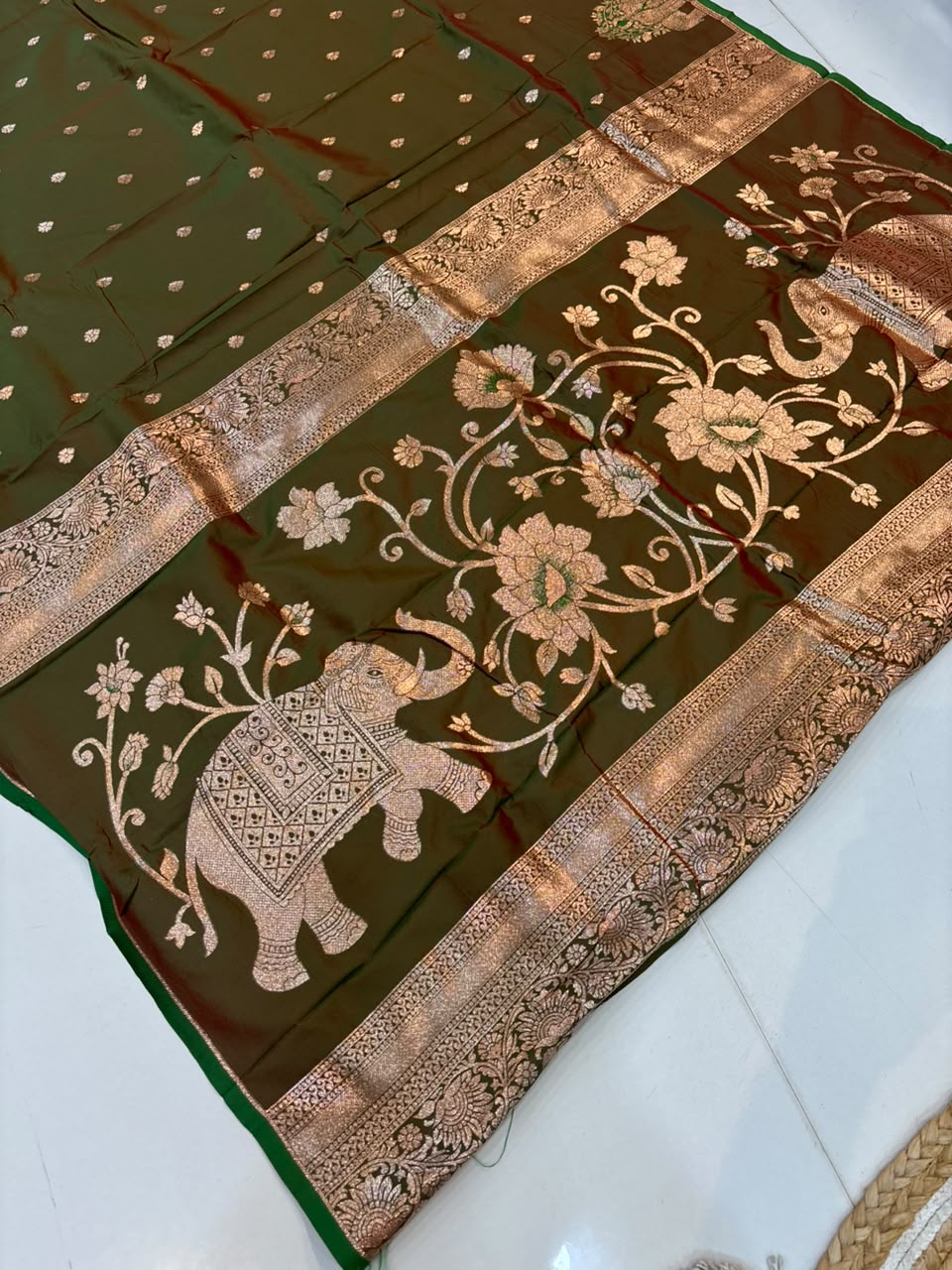 Premium Gajraj Silk Paithani Saree with Chanderi Weaving & Embroidery Work