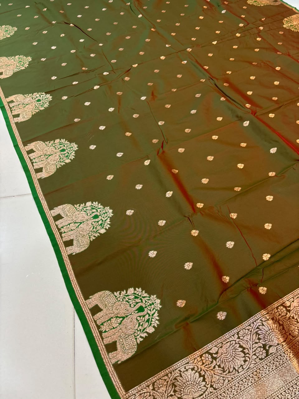 Premium Gajraj Silk Paithani Saree with Chanderi Weaving & Embroidery Work
