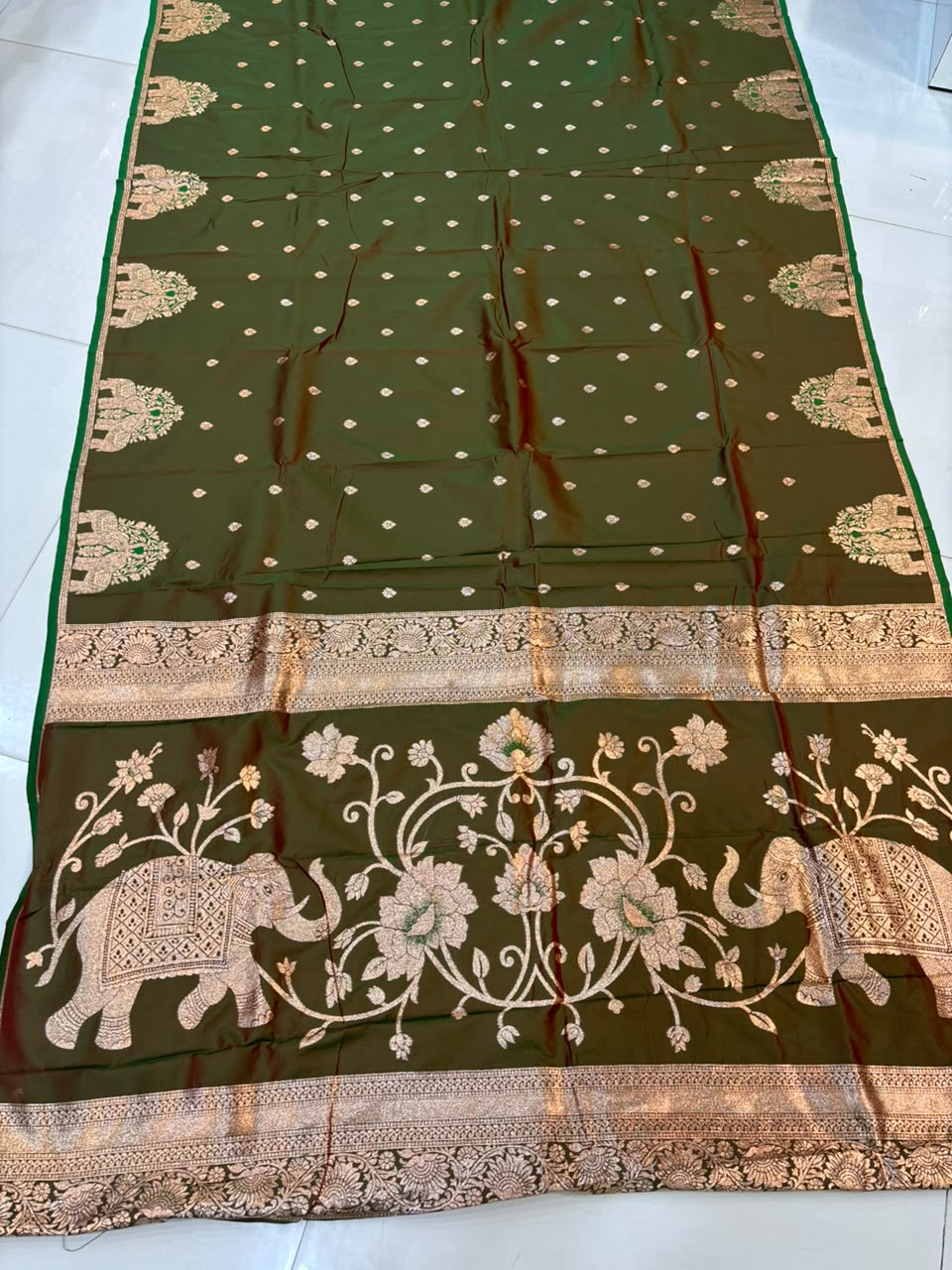 Premium Gajraj Silk Paithani Saree with Chanderi Weaving & Embroidery Work