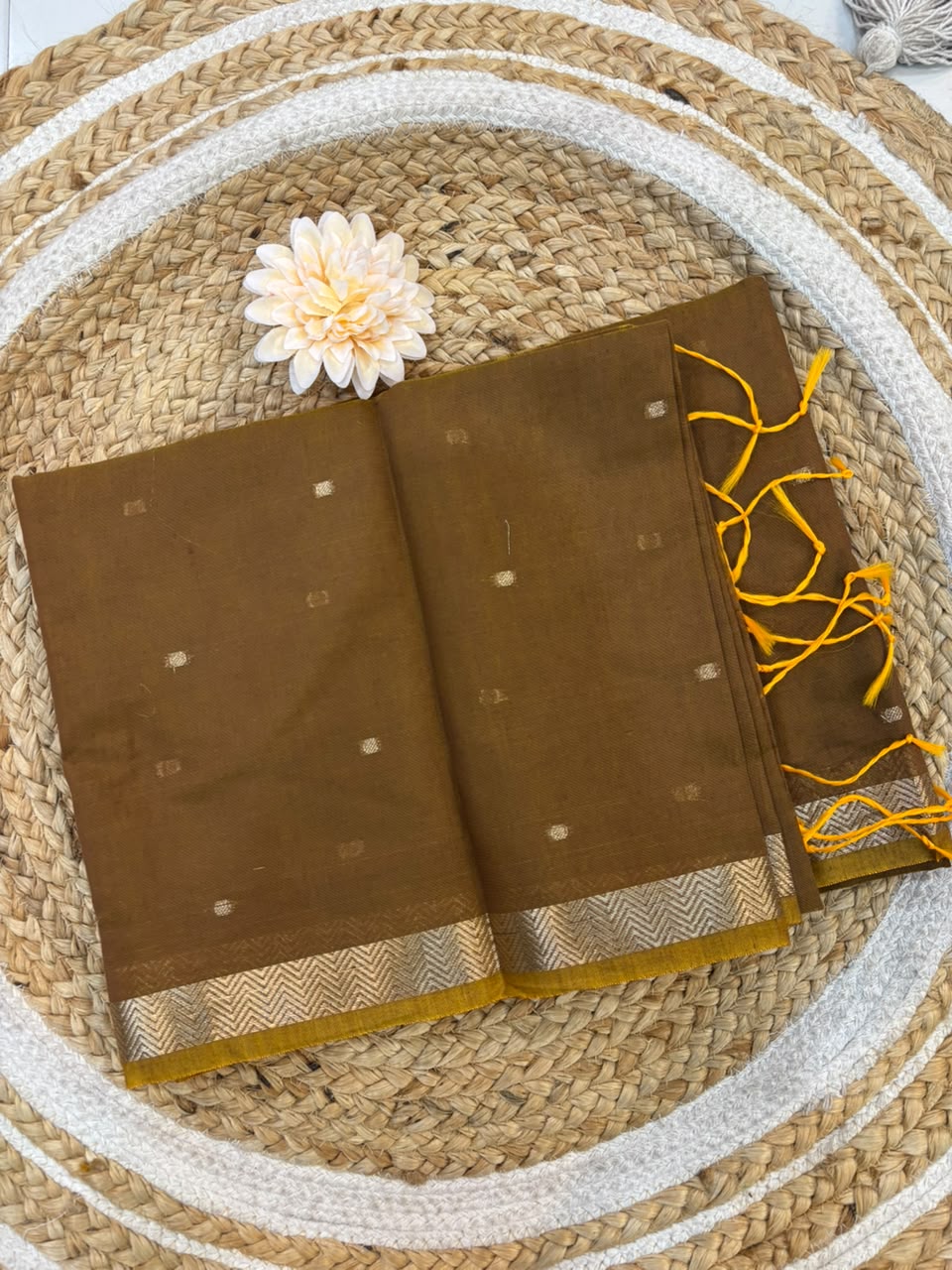 Trending Maheshwari Banglori South Cotton Saree | Embroidery Butta Work