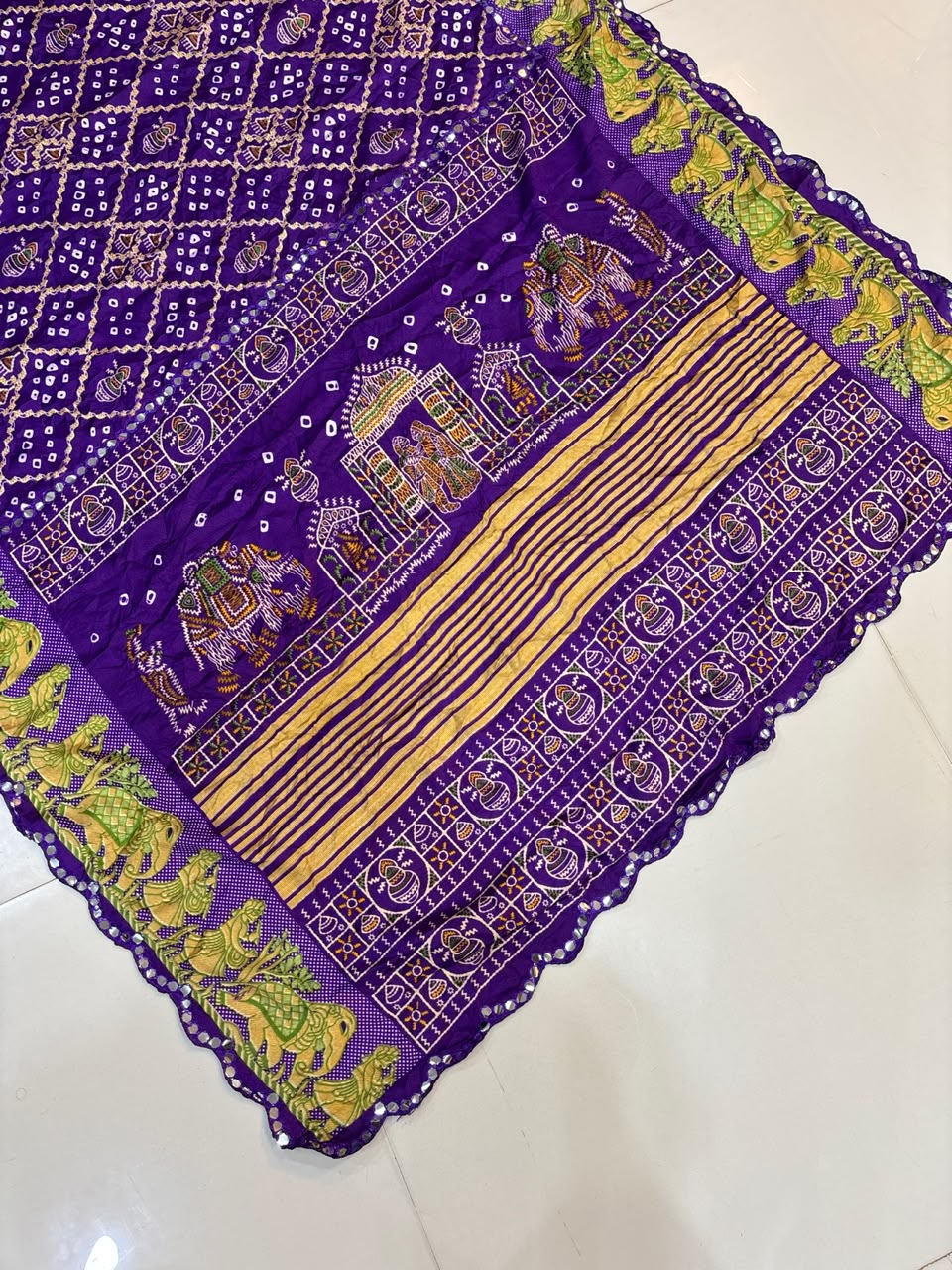 Bandhani Chiffon Silk Saree | Soft Bandej Daily Wear Saree