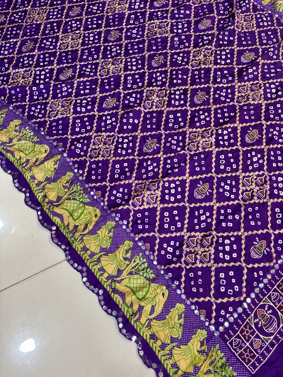 Bandhani Chiffon Silk Saree | Soft Bandej Daily Wear Saree