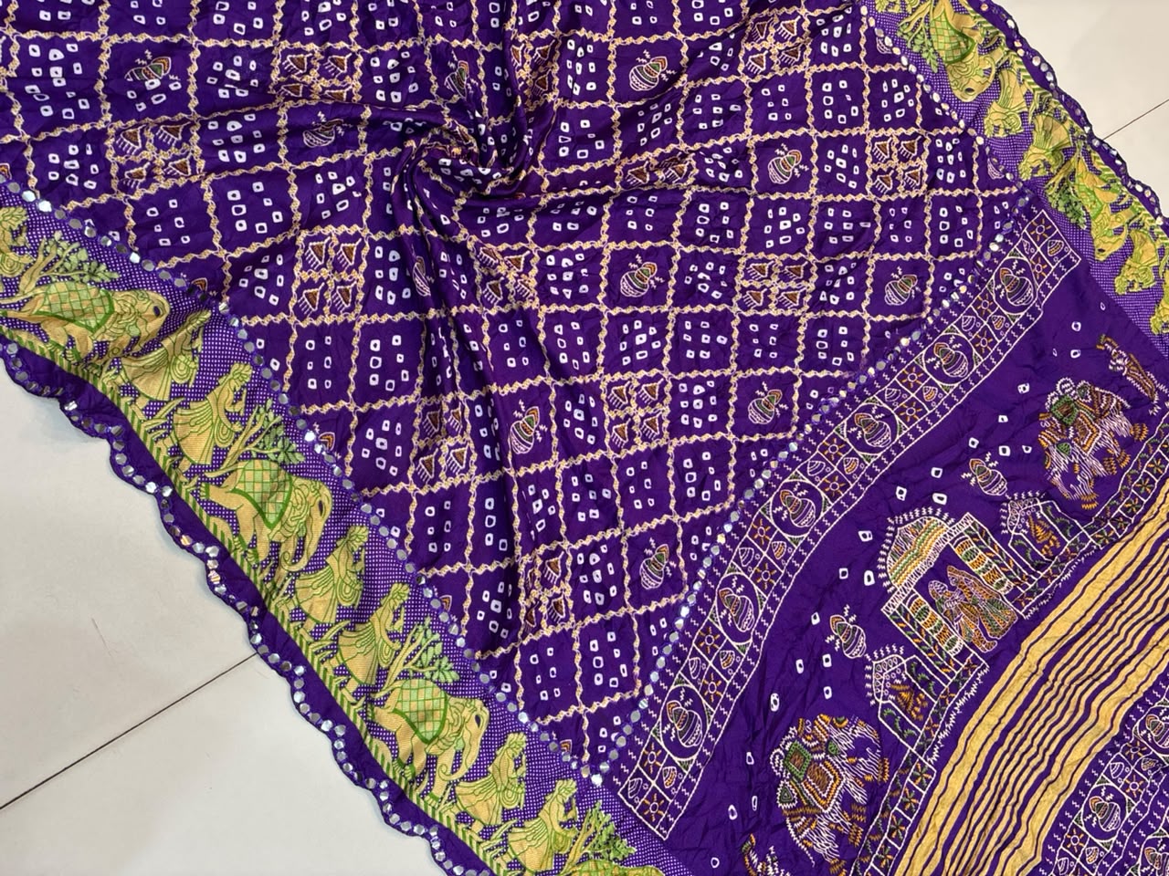 Bandhani Chiffon Silk Saree | Soft Bandej Daily Wear Saree