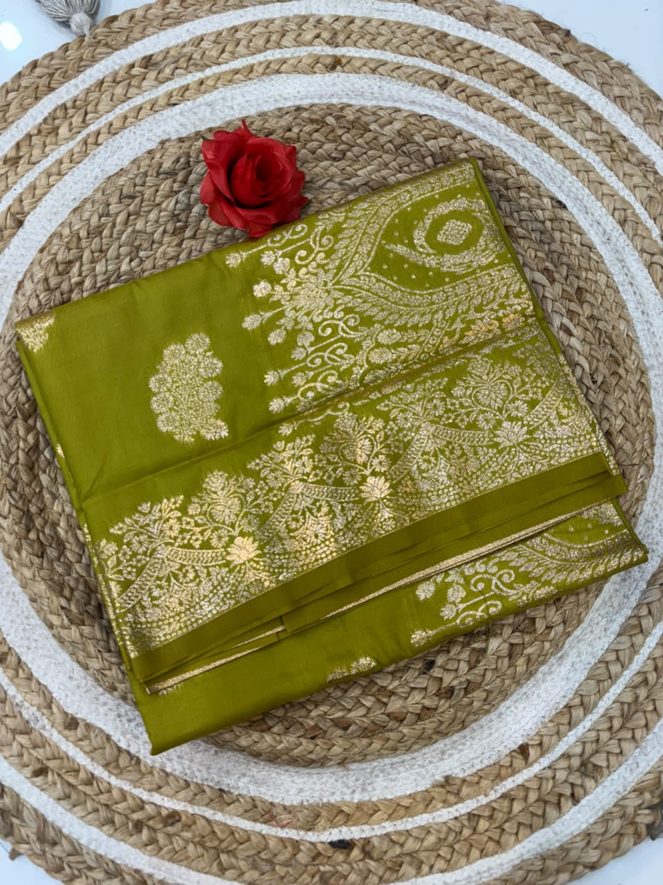 Takshshali Silk Paithani Saree with Chanderi Zari Weaving