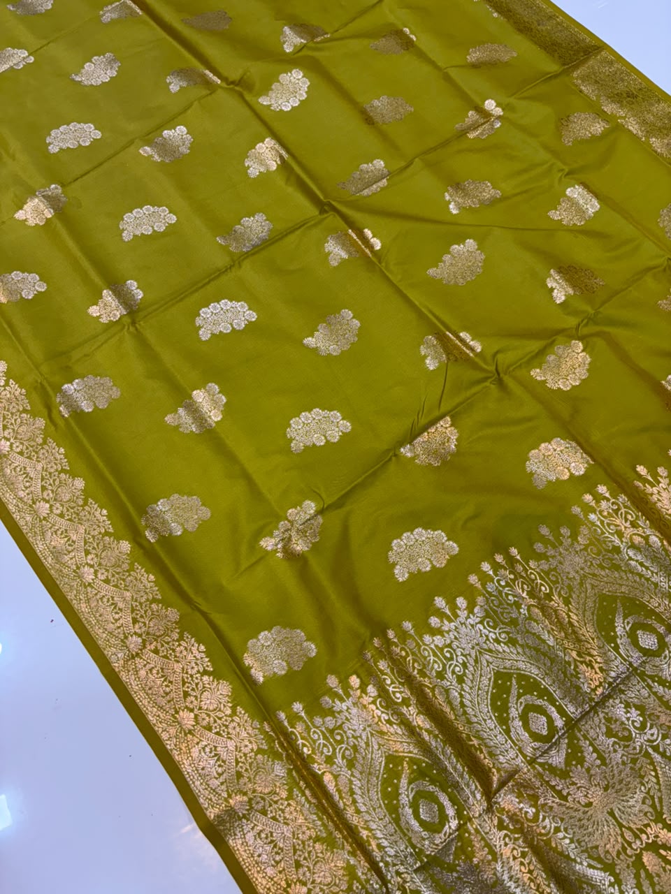 Takshshali Silk Paithani Saree with Chanderi Zari Weaving