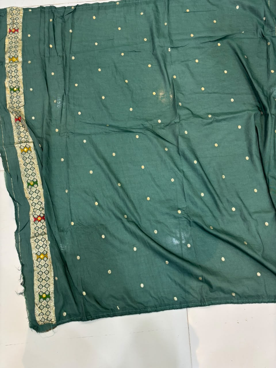 Designer Matka Silk Embroidery Saree with Diamond & Viscose Weaving