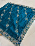 Royal Diamond Embroidered Designer Fancy Saree