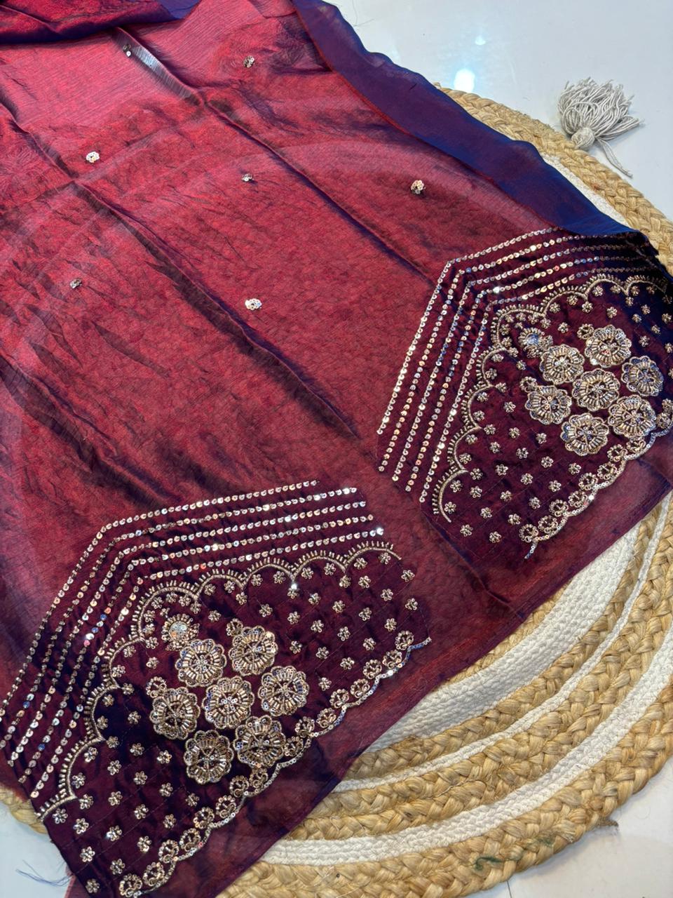 Royal Handwork Designer Saree for Every Special Occasion