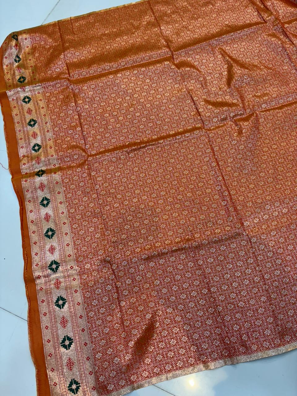 Dhoop Chao Paithani Soft Silk Saree with Meenakari Embroidery