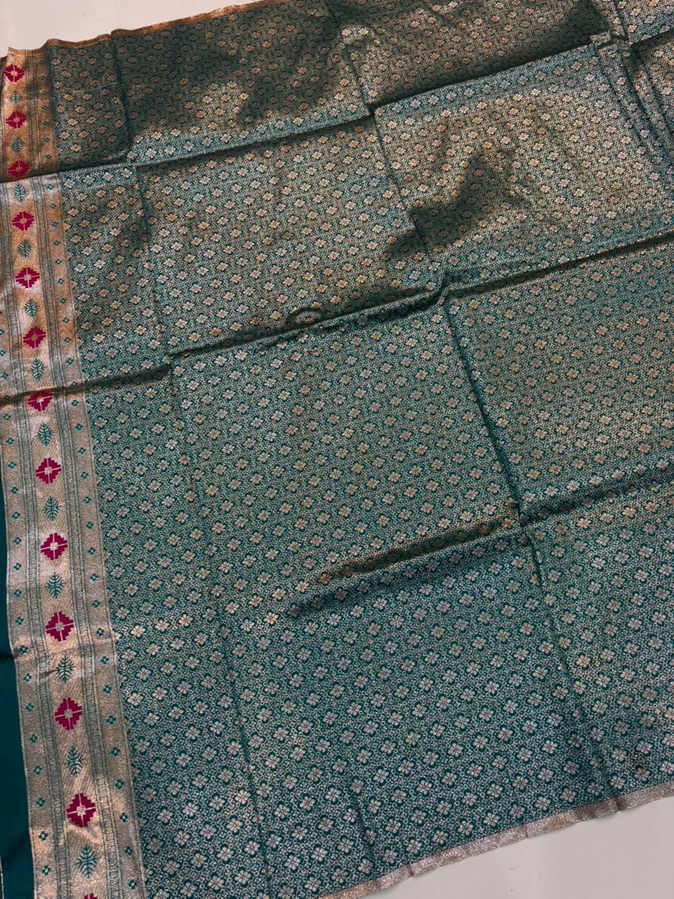 Dhoop Chao Paithani Soft Silk Saree with Meenakari Embroidery