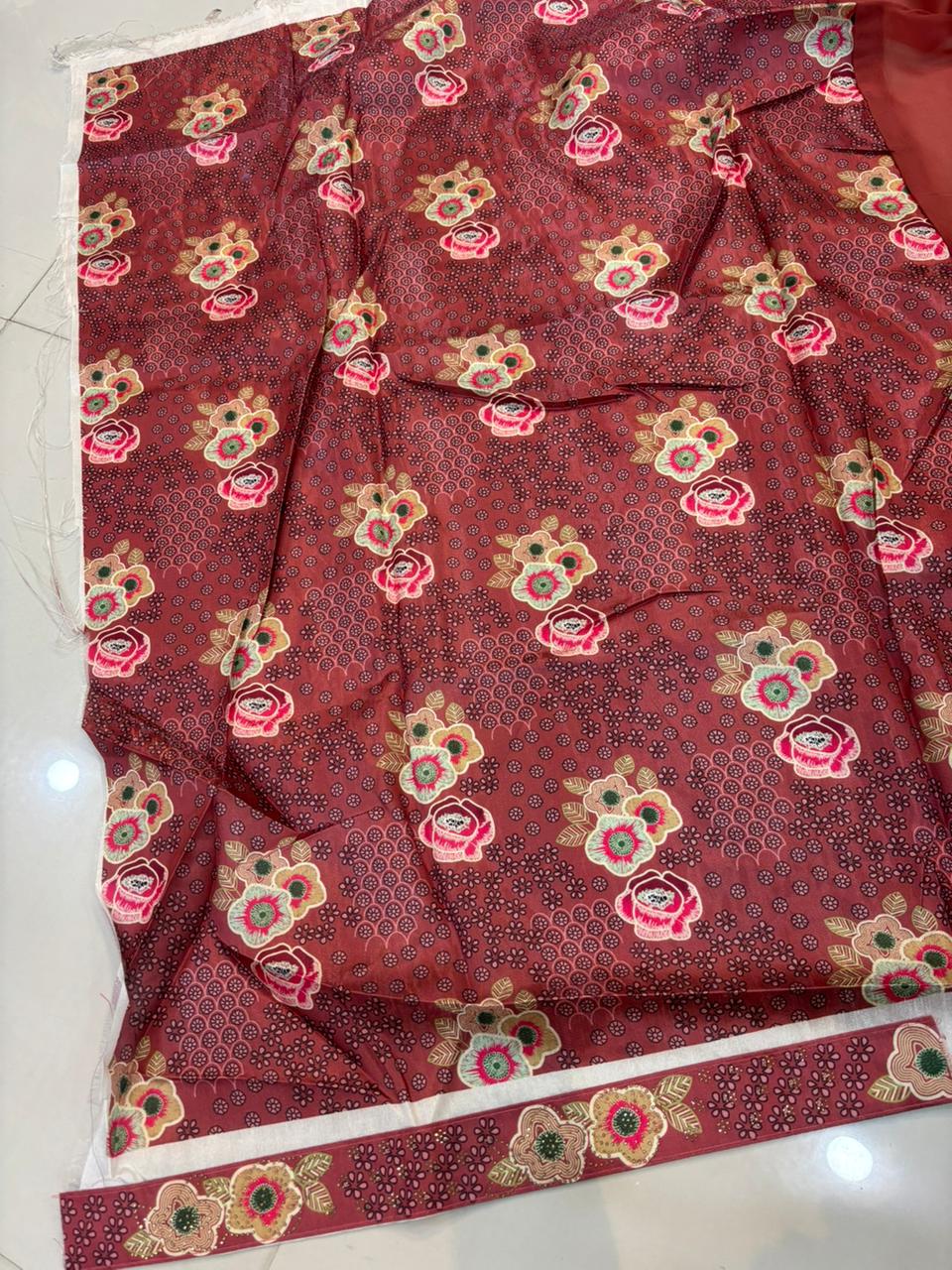 Floral Embroidery Blooming Georgette Party Wear Saree