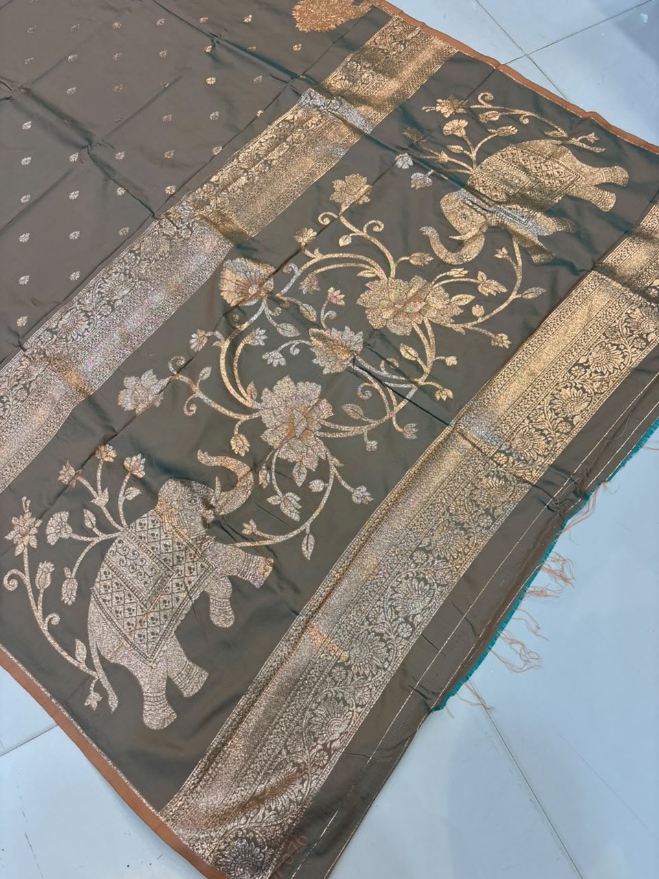 Premium Gajraj Silk Paithani Saree with Chanderi Weaving & Embroidery Work
