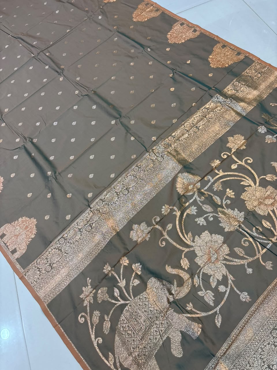 Premium Gajraj Silk Paithani Saree with Chanderi Weaving & Embroidery Work