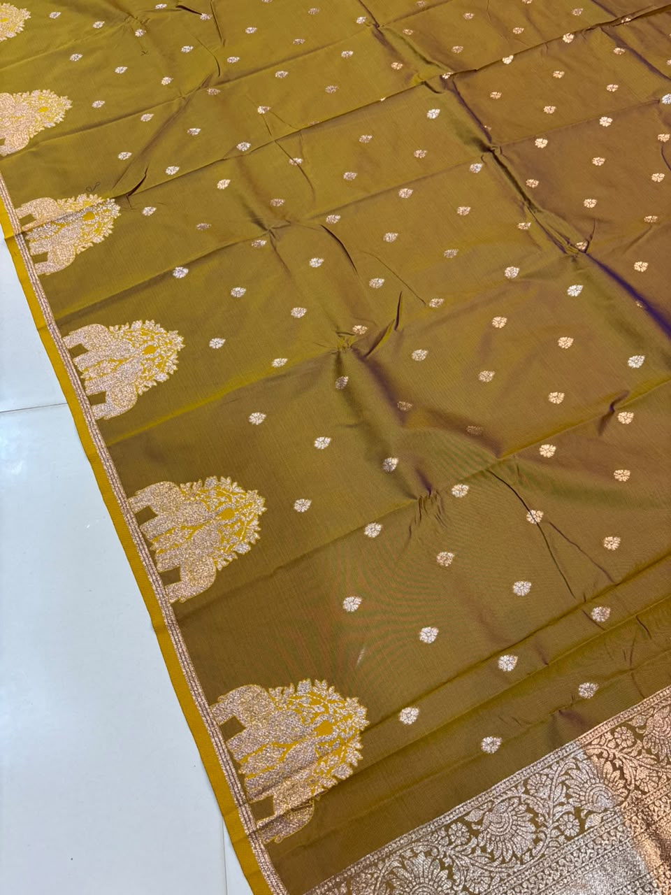 Premium Gajraj Silk Paithani Saree with Chanderi Weaving & Embroidery Work