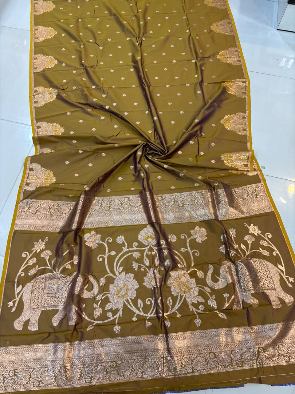 Premium Gajraj Silk Paithani Saree with Chanderi Weaving & Embroidery Work