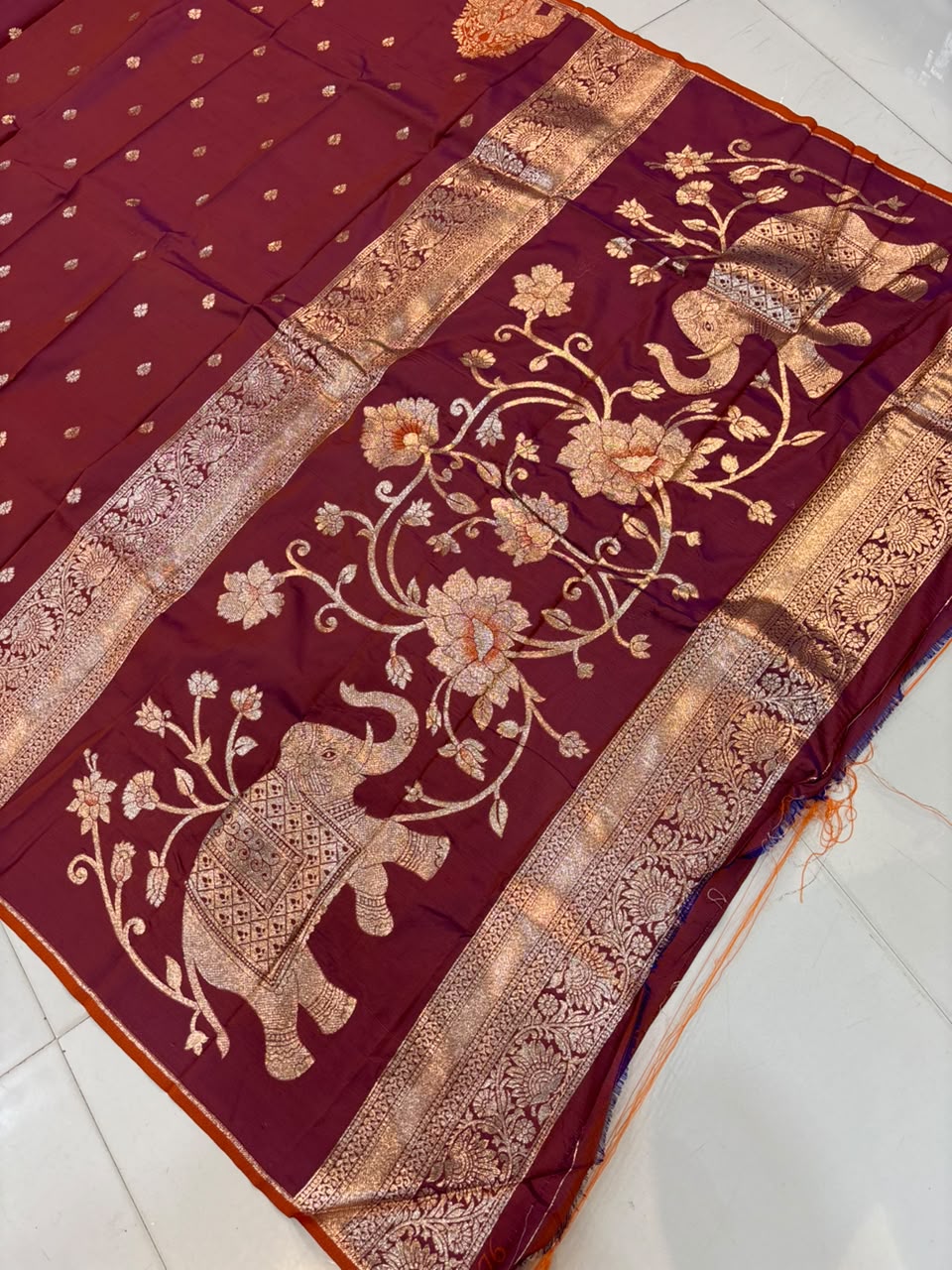 Premium Gajraj Silk Paithani Saree with Chanderi Weaving & Embroidery Work