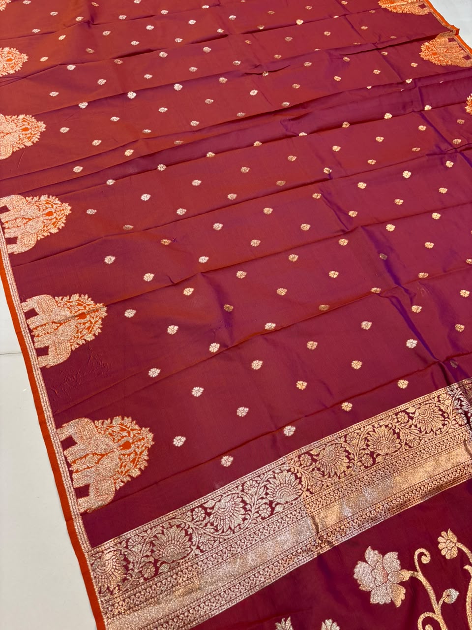 Premium Gajraj Silk Paithani Saree with Chanderi Weaving & Embroidery Work