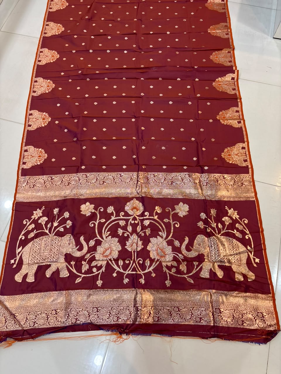 Premium Gajraj Silk Paithani Saree with Chanderi Weaving & Embroidery Work