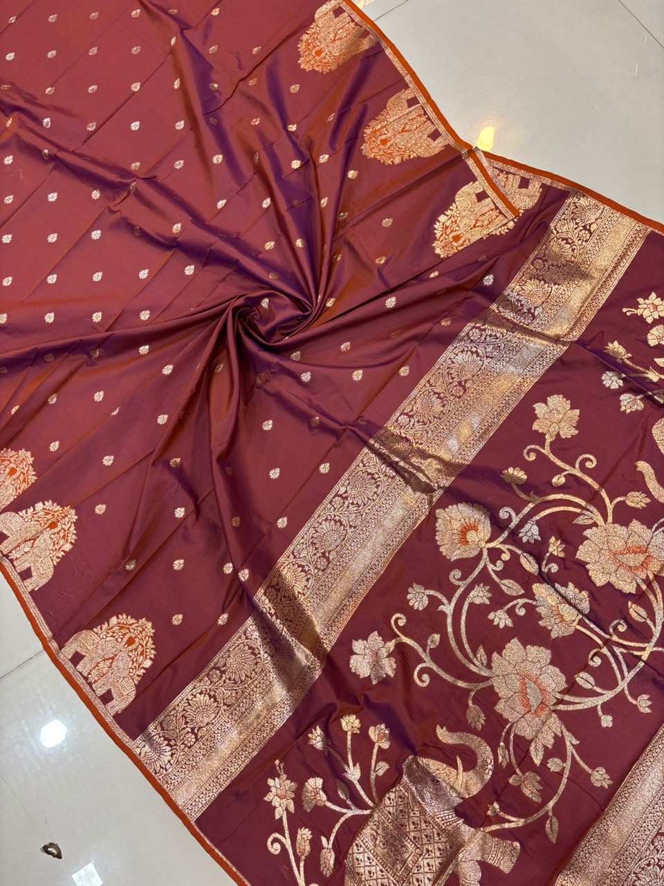 Premium Gajraj Silk Paithani Saree with Chanderi Weaving & Embroidery Work