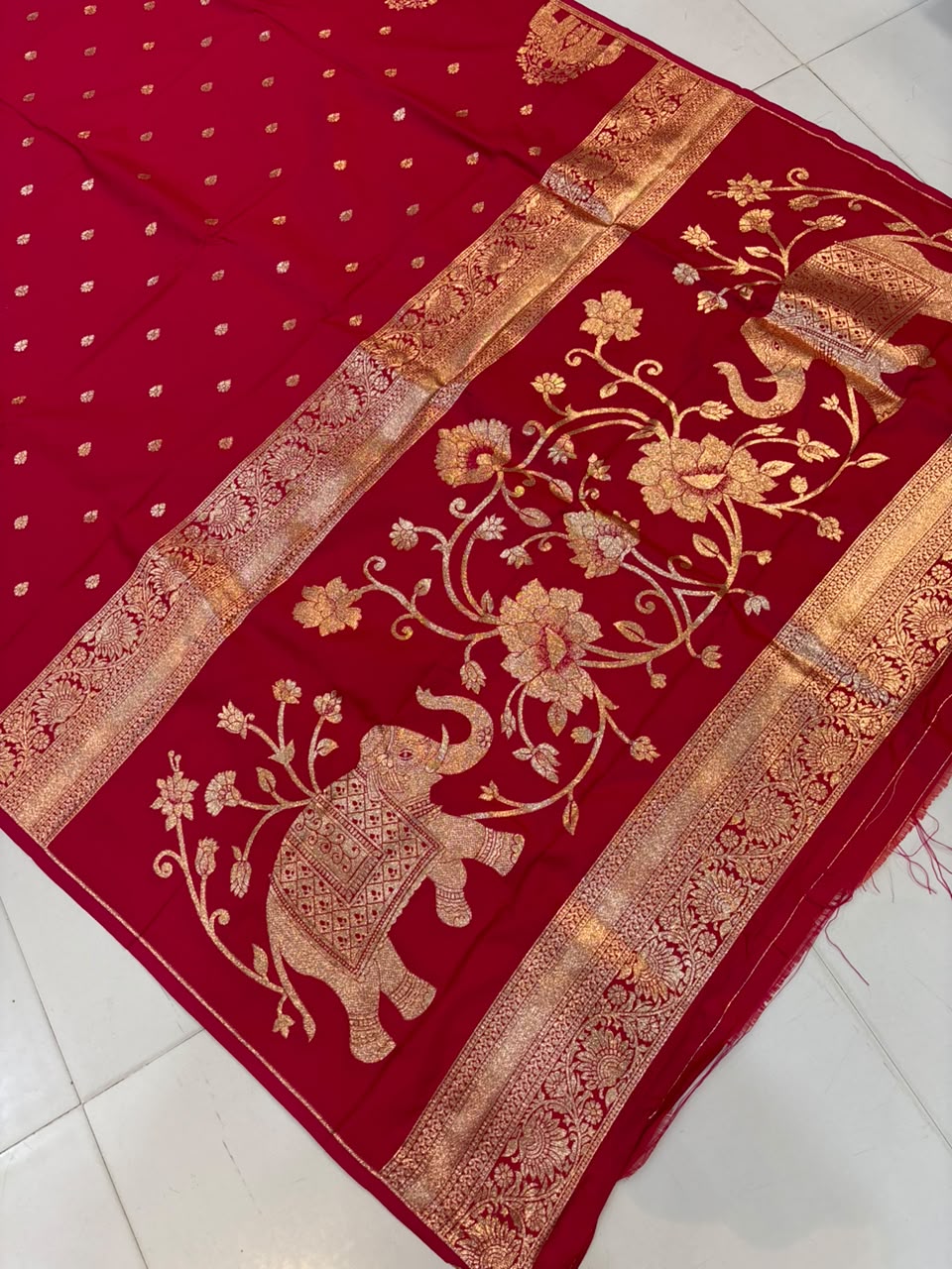 Premium Gajraj Silk Paithani Saree with Chanderi Weaving & Embroidery Work