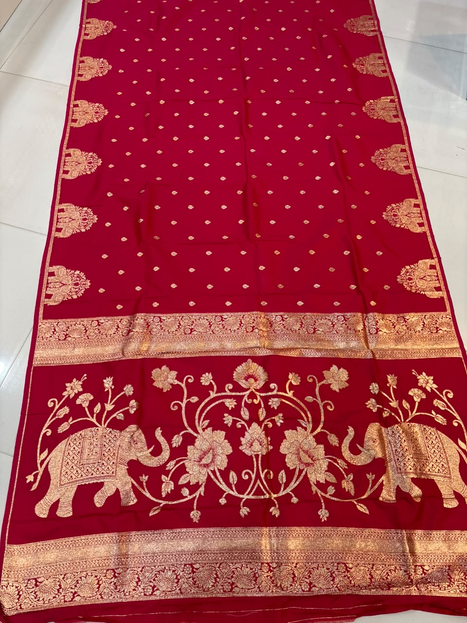 Premium Gajraj Silk Paithani Saree with Chanderi Weaving & Embroidery Work