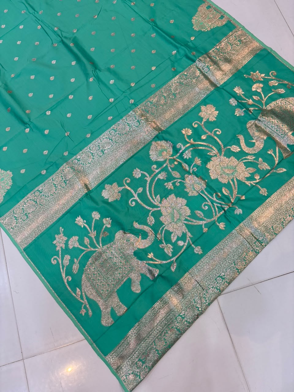 Premium Gajraj Silk Paithani Saree with Chanderi Weaving & Embroidery Work