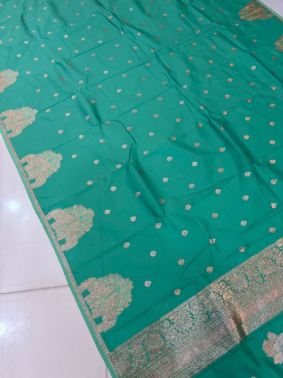 Premium Gajraj Silk Paithani Saree with Chanderi Weaving & Embroidery Work
