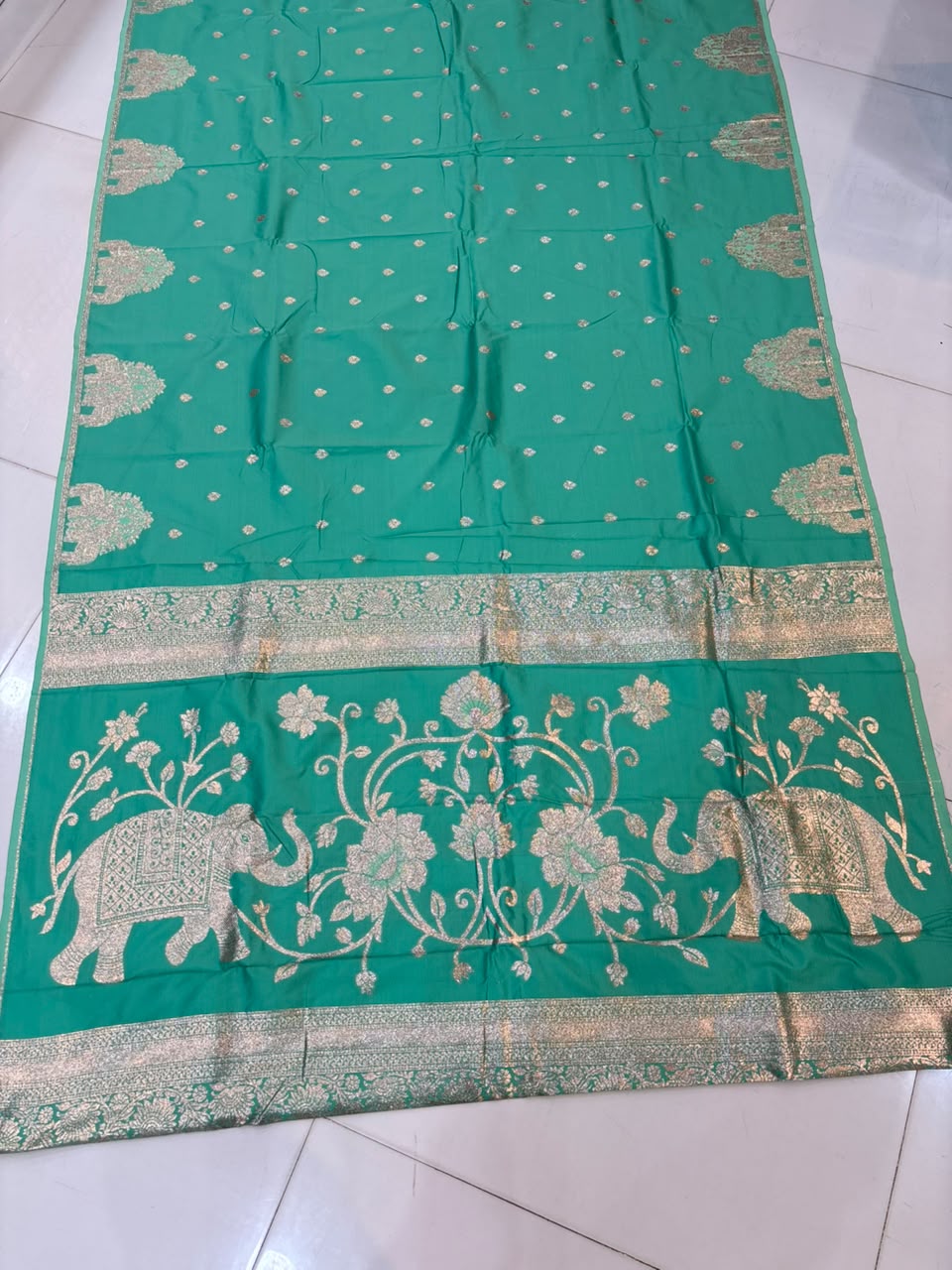 Premium Gajraj Silk Paithani Saree with Chanderi Weaving & Embroidery Work