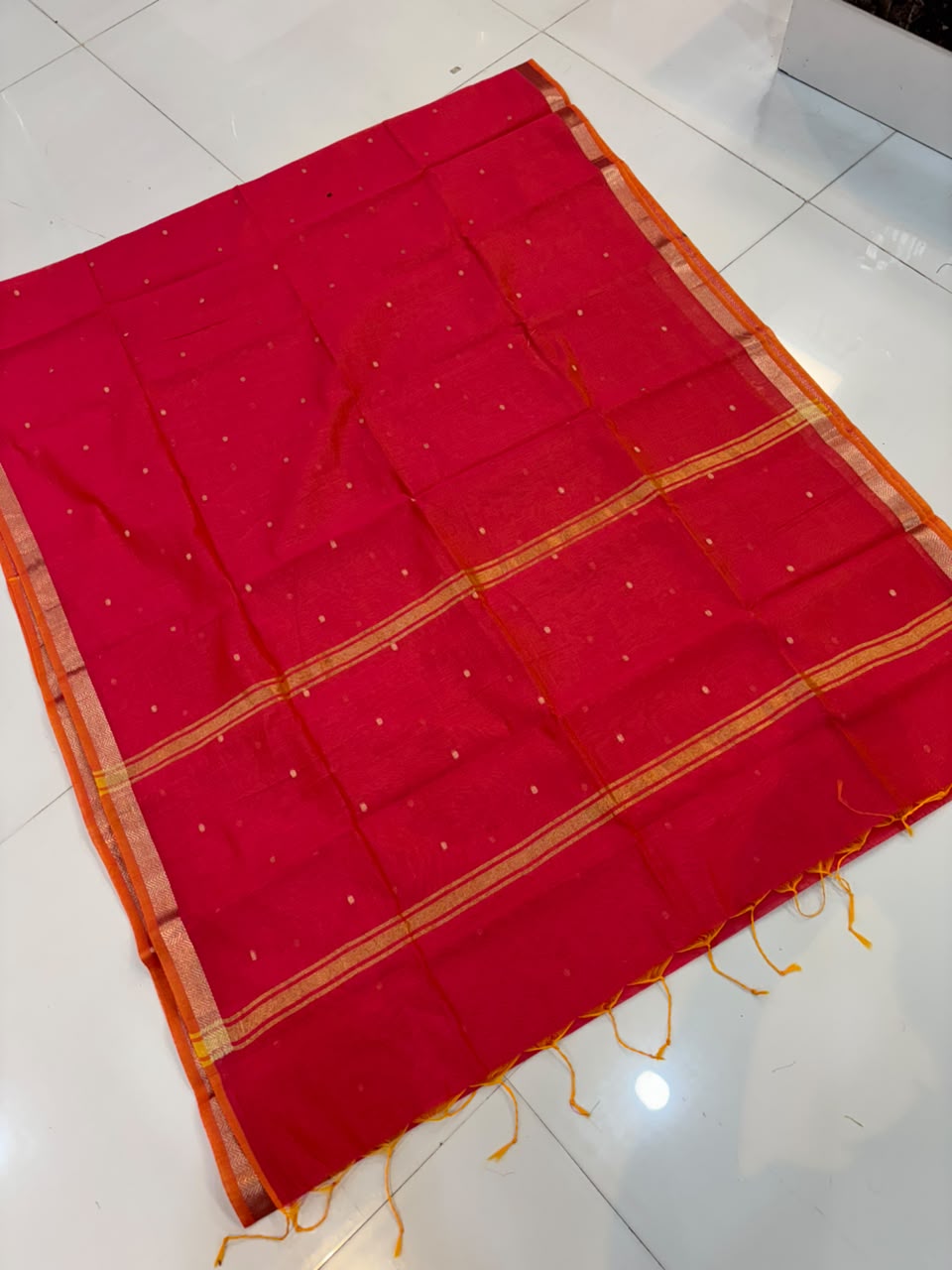 Trending Maheshwari Banglori South Cotton Saree | Embroidery Butta Work