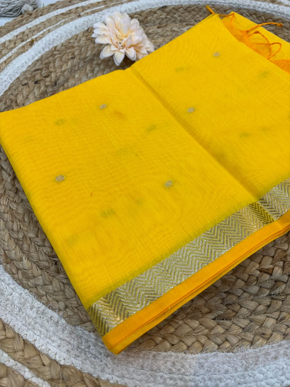 Trending Maheshwari Banglori South Cotton Saree | Embroidery Butta Work