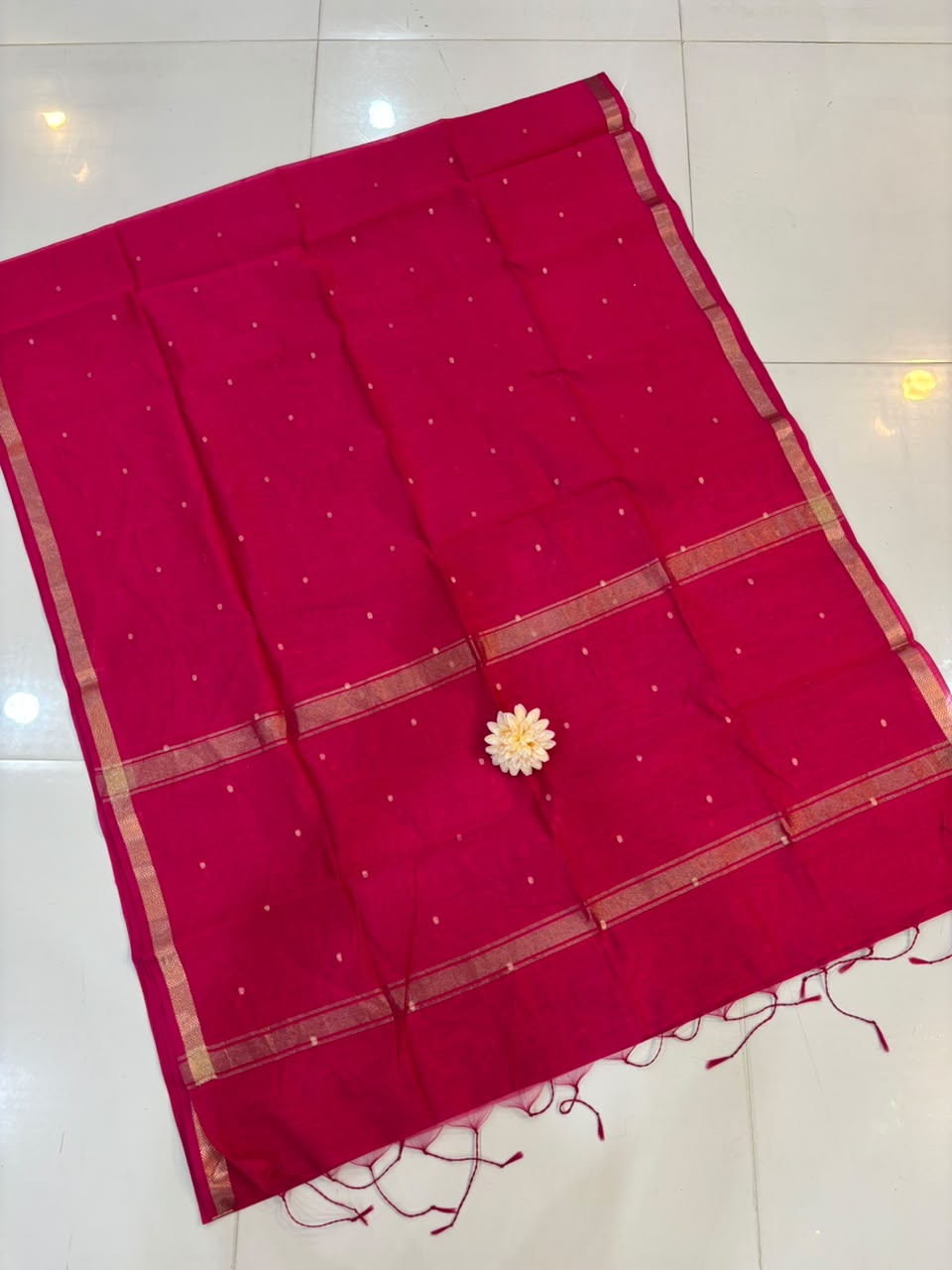 Trending Maheshwari Banglori South Cotton Saree | Embroidery Butta Work