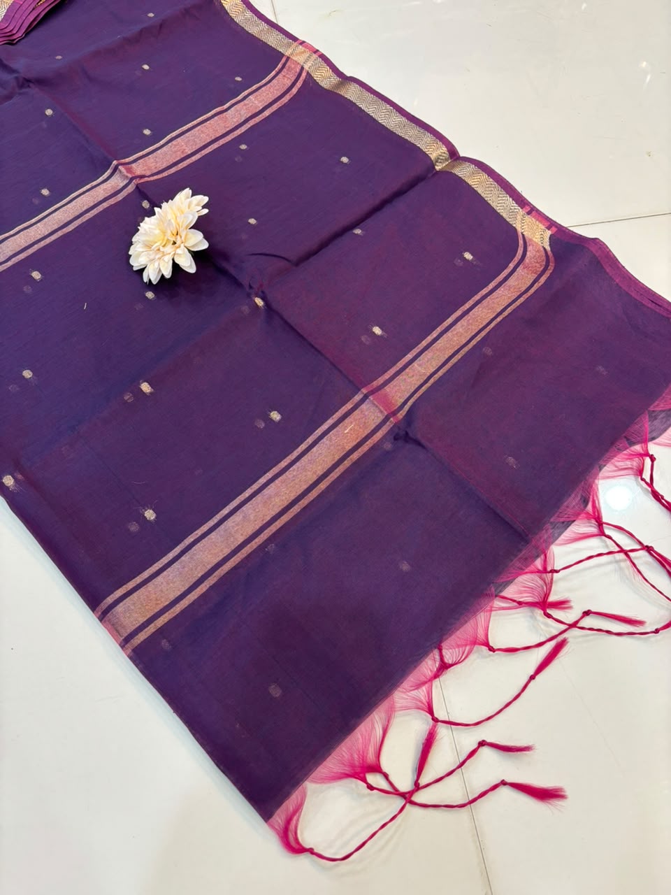 Trending Maheshwari Banglori South Cotton Saree | Embroidery Butta Work
