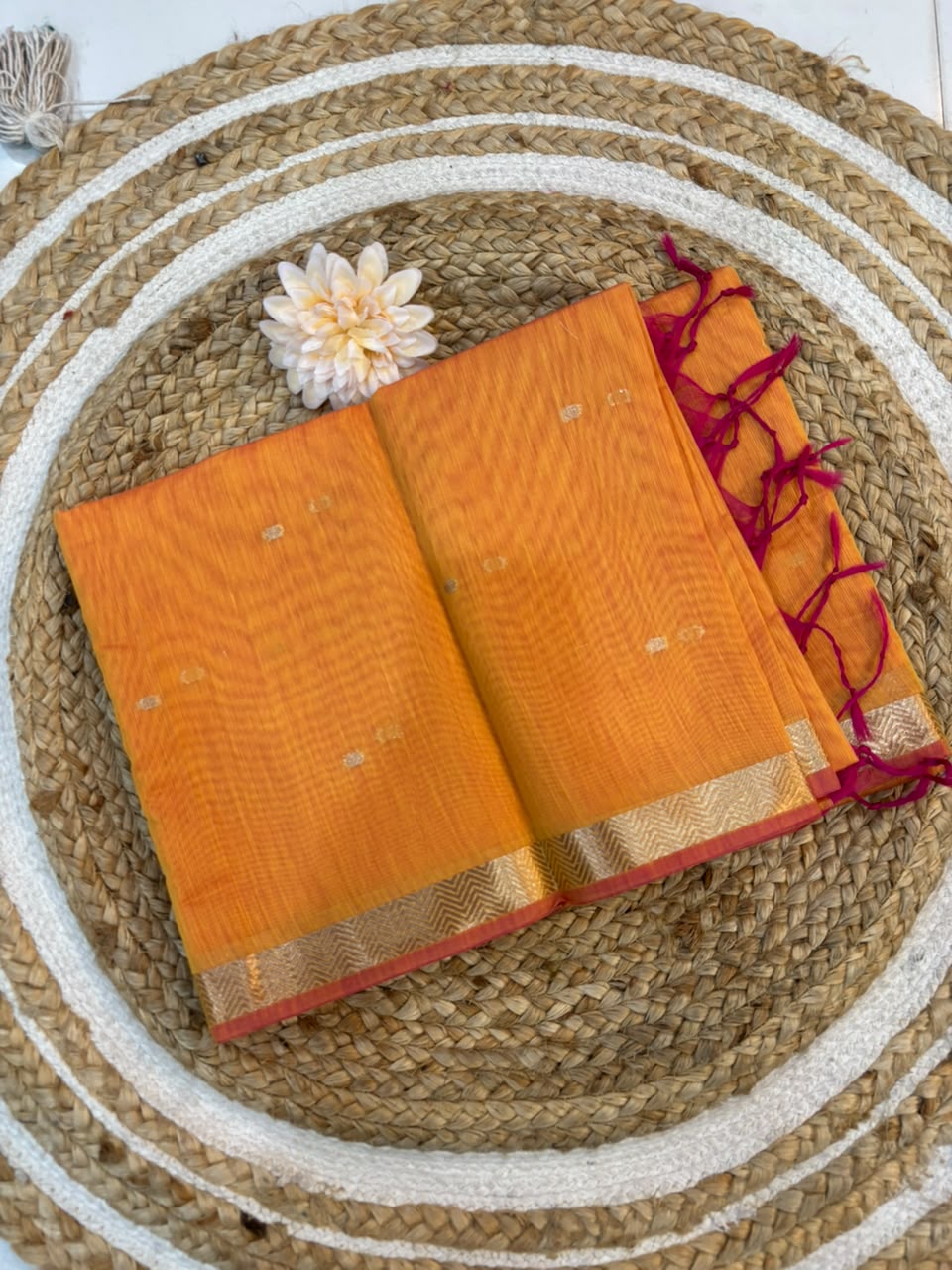 Trending Maheshwari Banglori South Cotton Saree | Embroidery Butta Work