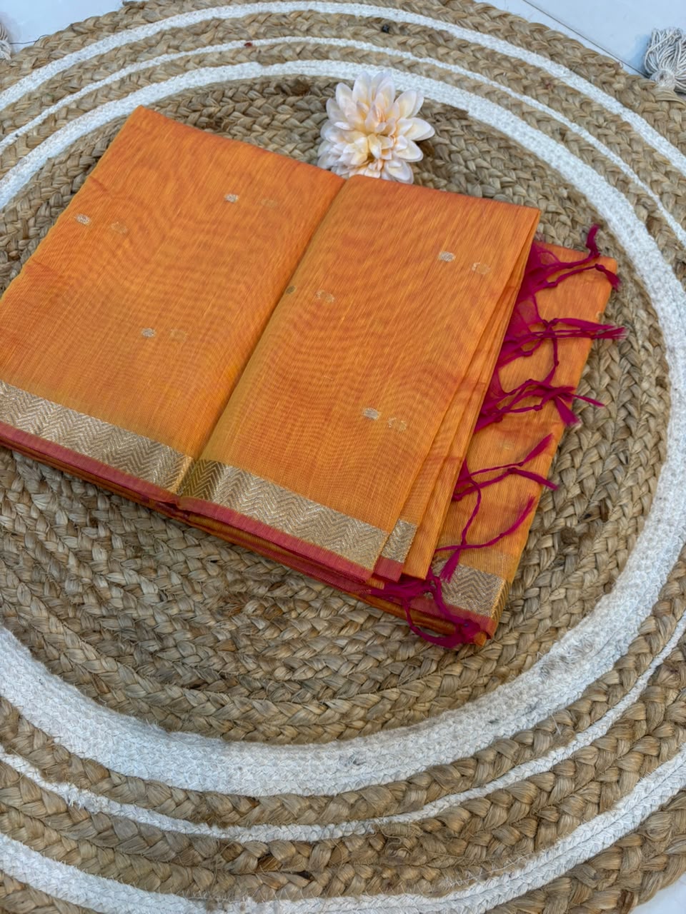 Trending Maheshwari Banglori South Cotton Saree | Embroidery Butta Work