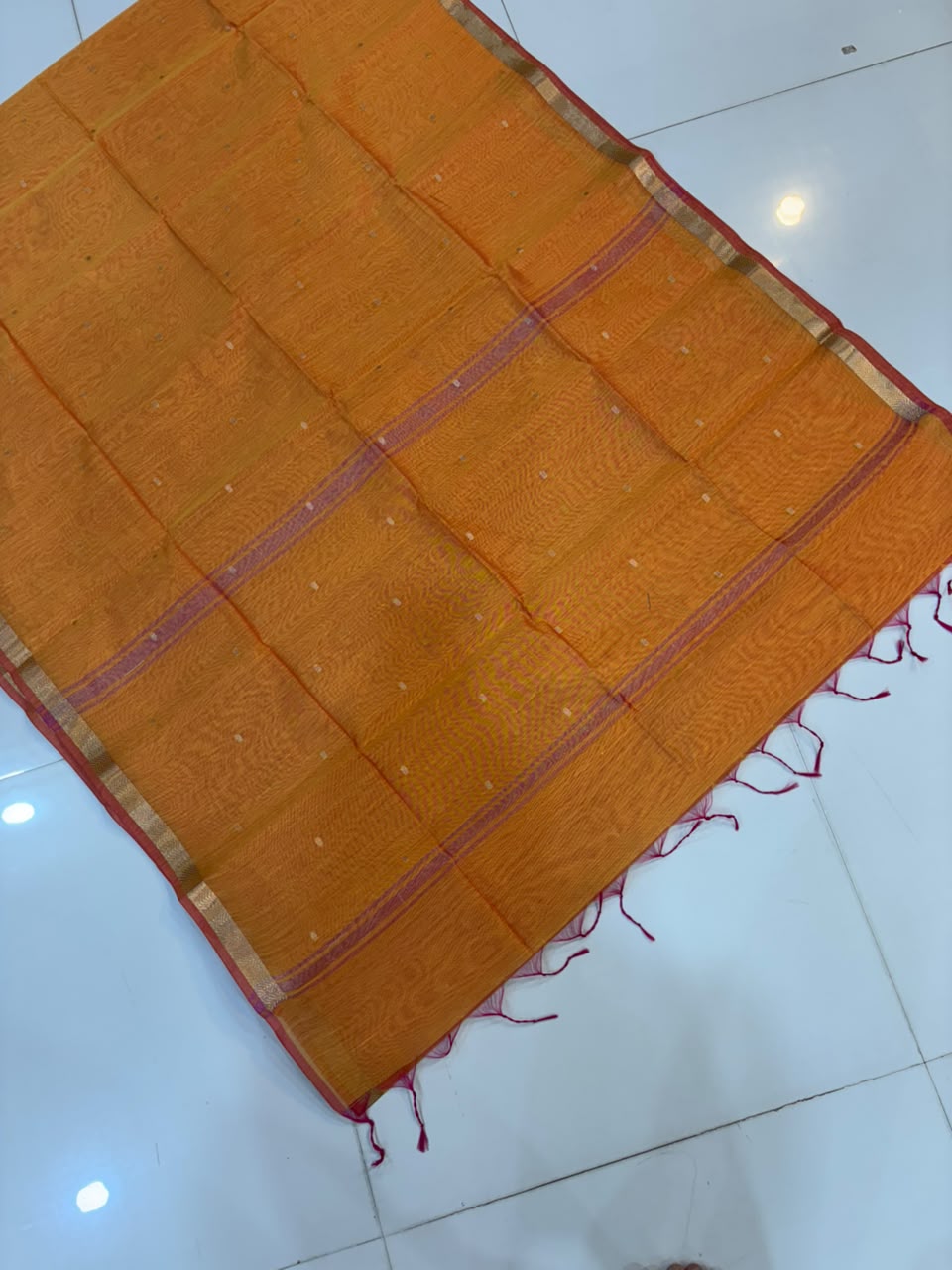 Trending Maheshwari Banglori South Cotton Saree | Embroidery Butta Work