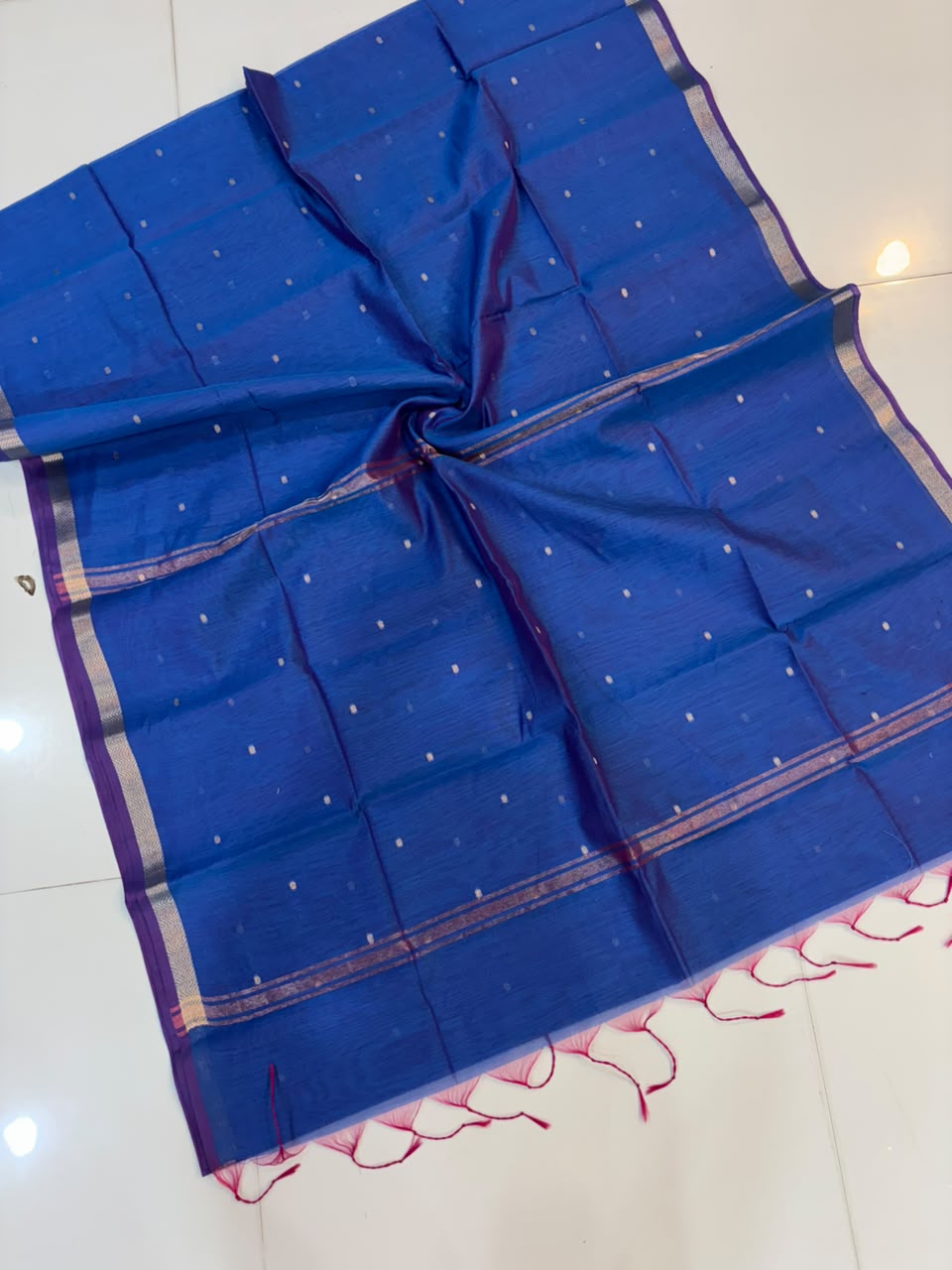 Trending Maheshwari Banglori South Cotton Saree | Embroidery Butta Work