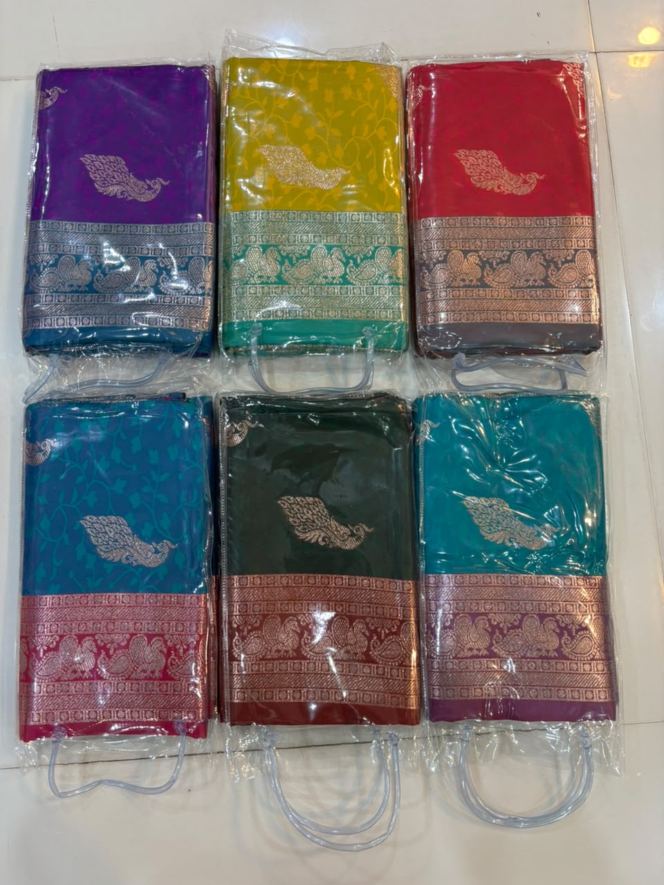 Soft Banarasi Silk Dhoop Chao Paithani Saree | Silver Chanderi Weaving