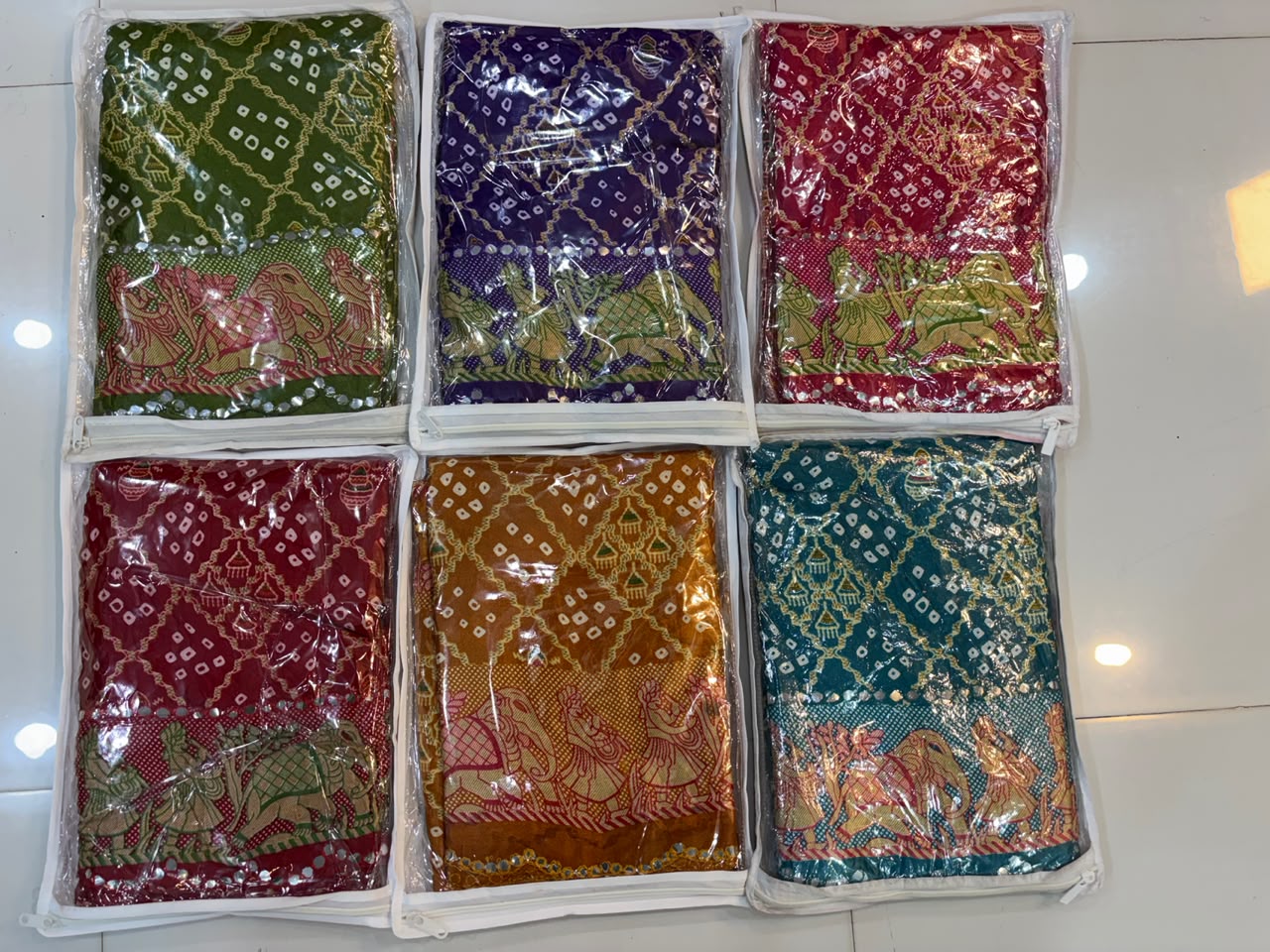 Bandhani Chiffon Silk Saree | Soft Bandej Daily Wear Saree