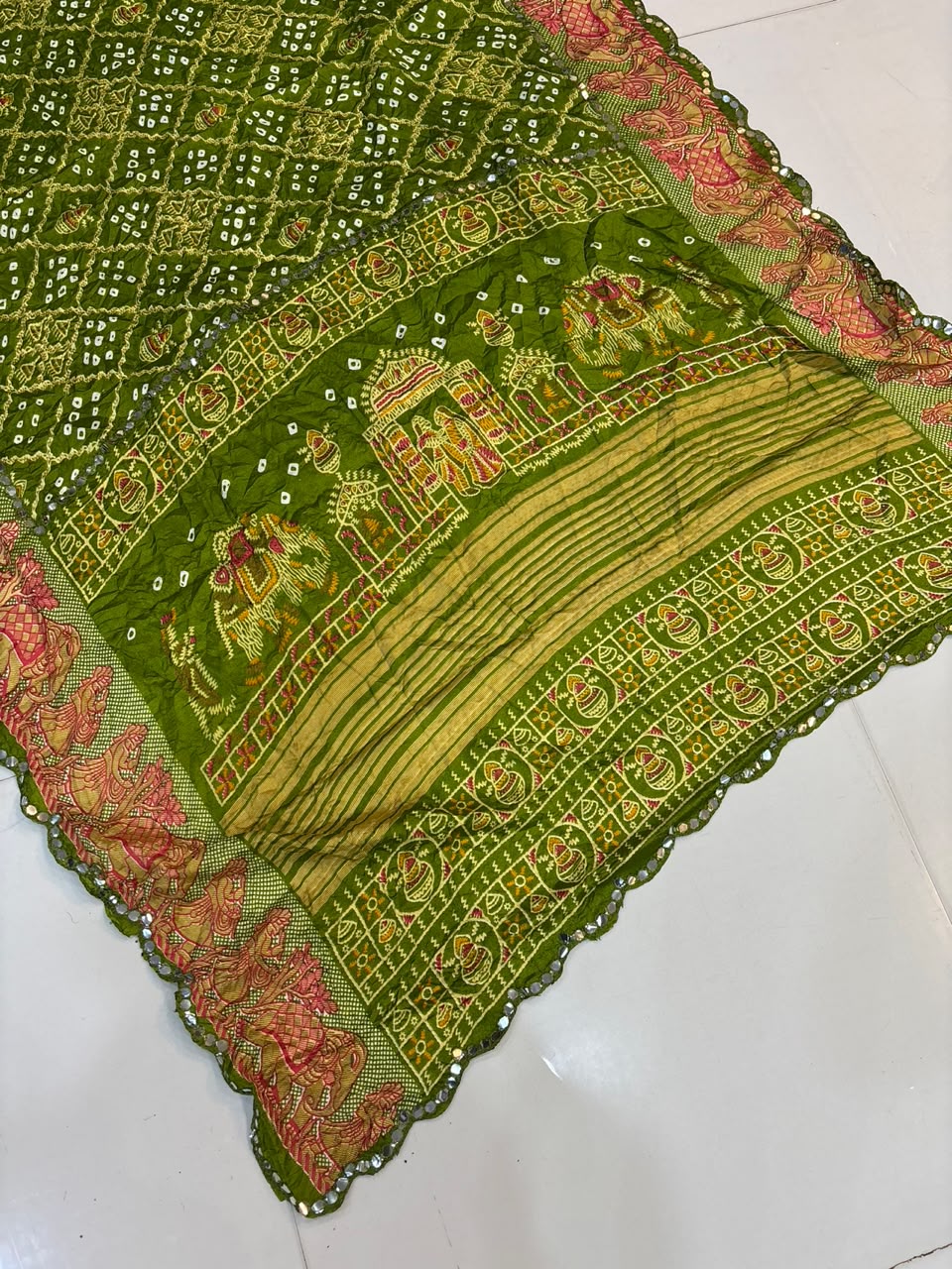 Bandhani Chiffon Silk Saree | Soft Bandej Daily Wear Saree