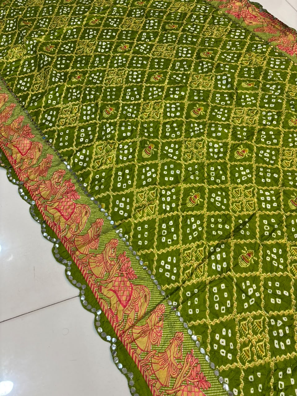Bandhani Chiffon Silk Saree | Soft Bandej Daily Wear Saree