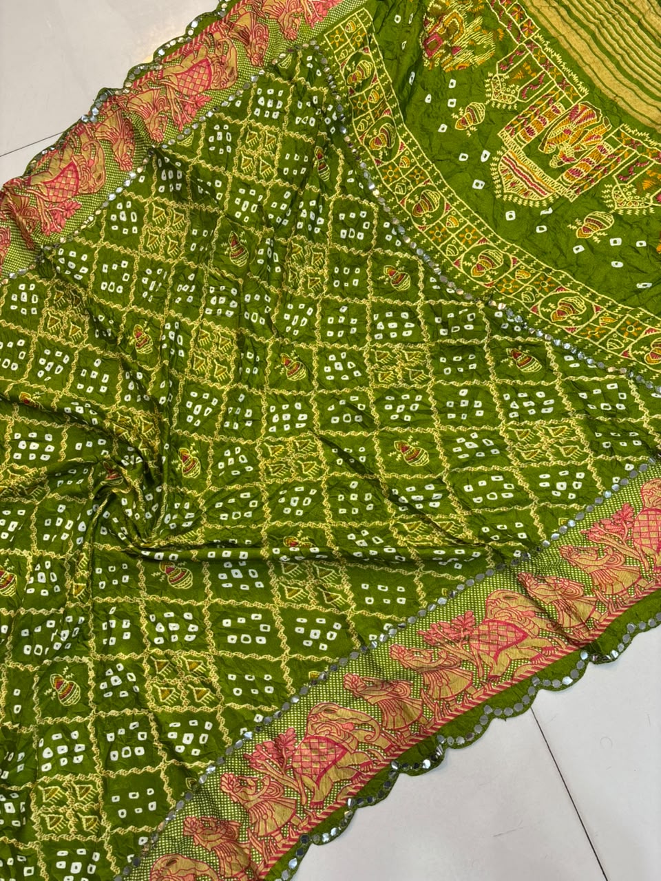 Bandhani Chiffon Silk Saree | Soft Bandej Daily Wear Saree