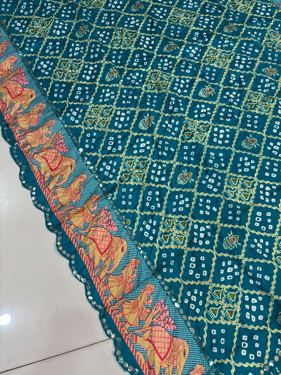 Bandhani Chiffon Silk Saree | Soft Bandej Daily Wear Saree