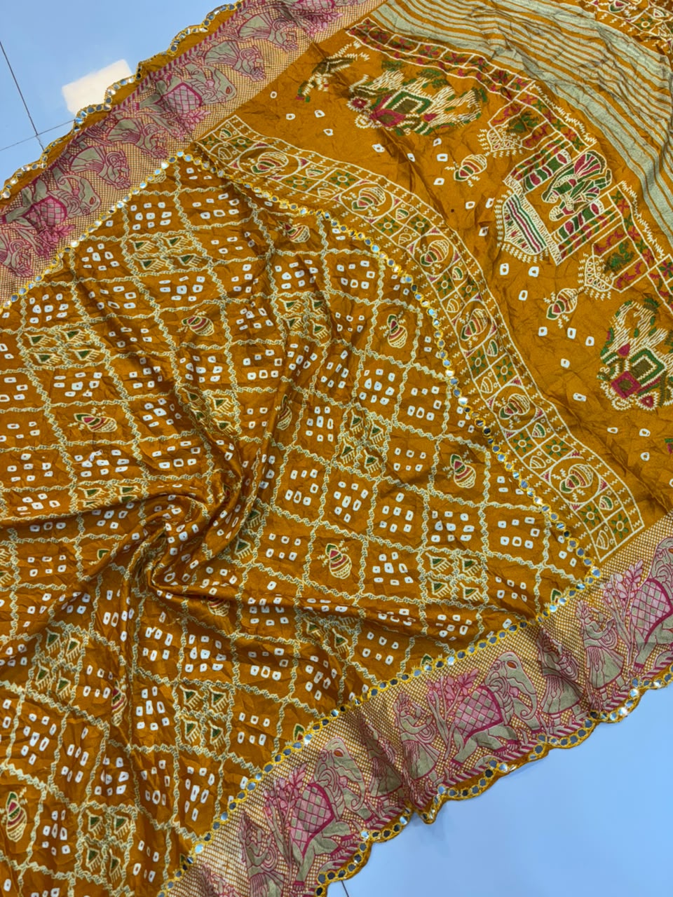 Bandhani Chiffon Silk Saree | Soft Bandej Daily Wear Saree