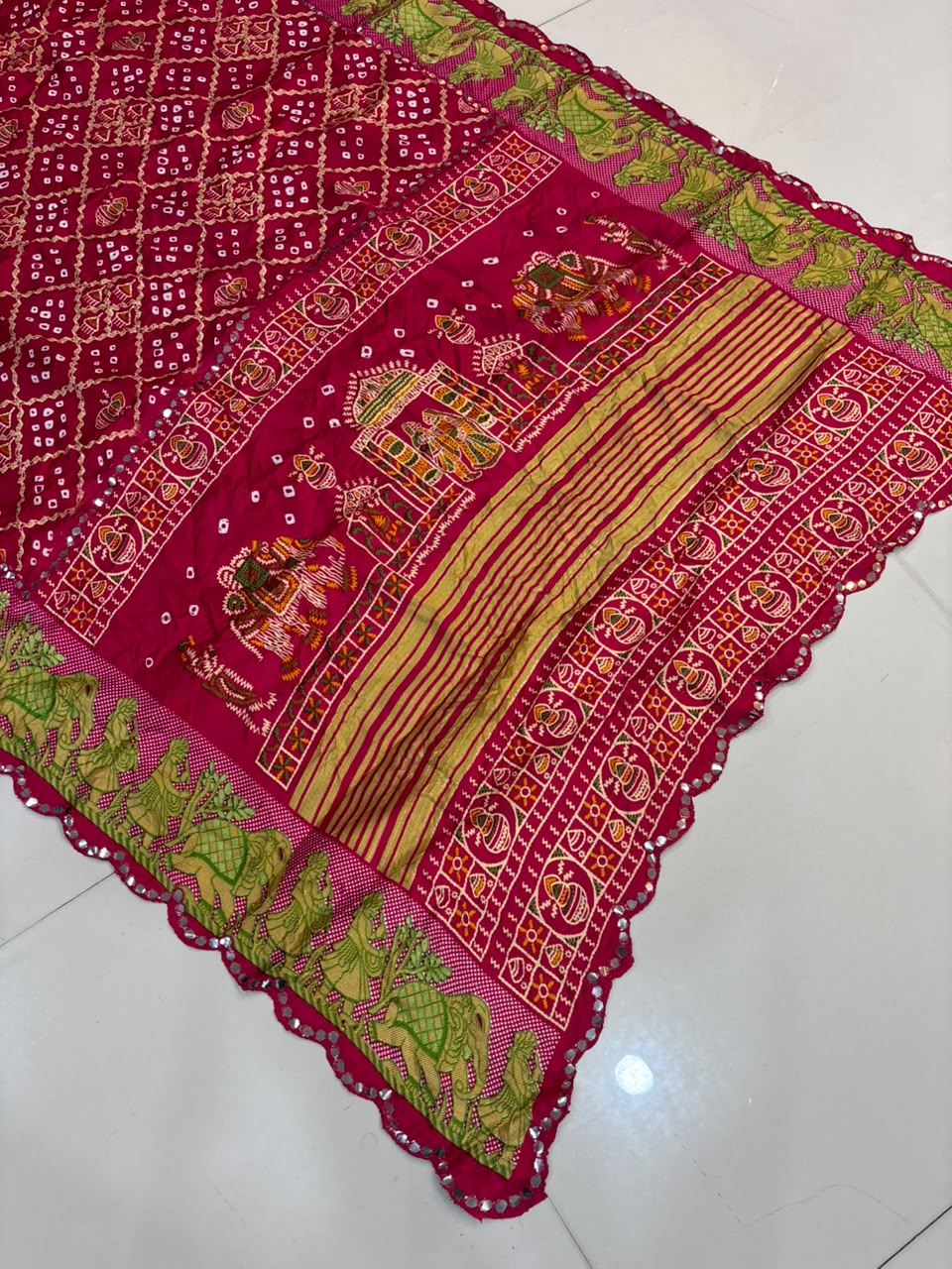 Bandhani Chiffon Silk Saree | Soft Bandej Daily Wear Saree