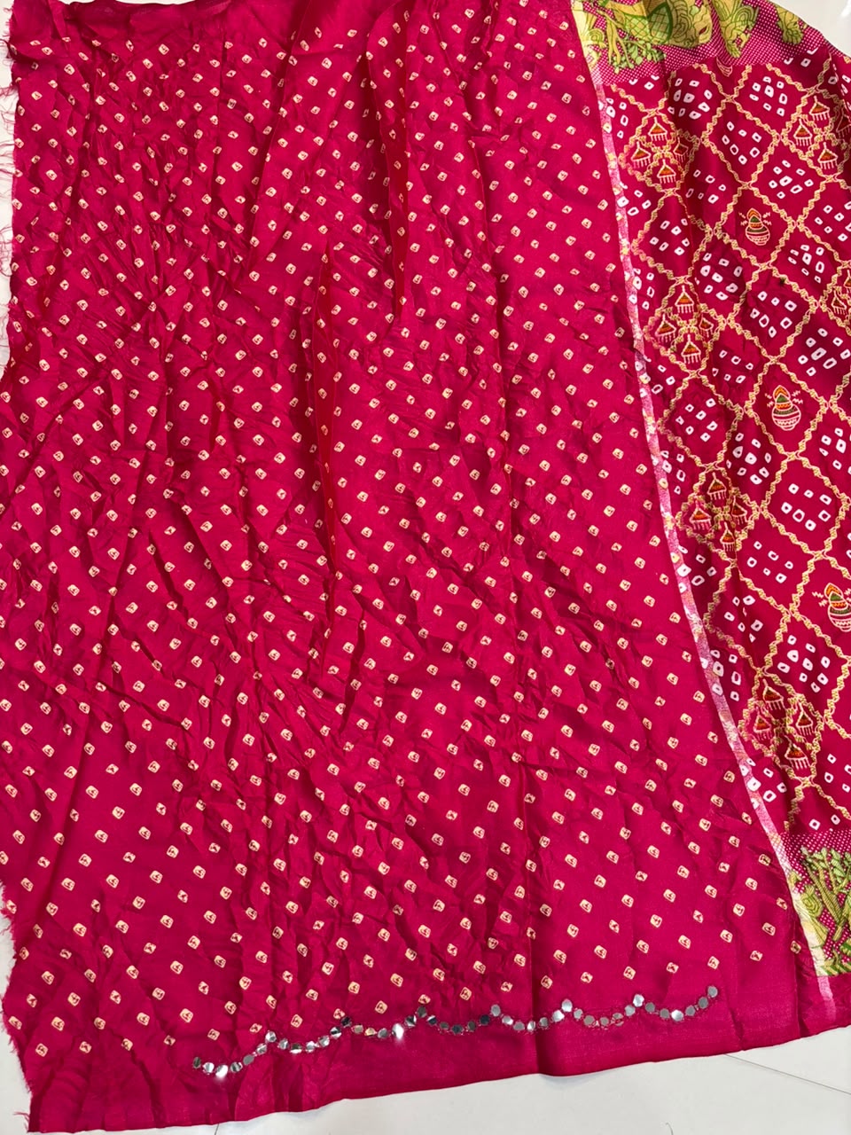 Bandhani Chiffon Silk Saree | Soft Bandej Daily Wear Saree